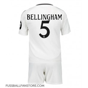 Real Madrid Jude Bellingham #5 Replik Heimtrikot Kinder 2024-25 Kurzarm (+ Kurze Hosen)